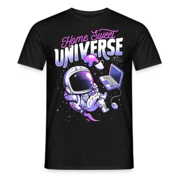 23F 0274 bk - Men's T-Shirt - black - Front - AI Model Male 178 light (178cm)