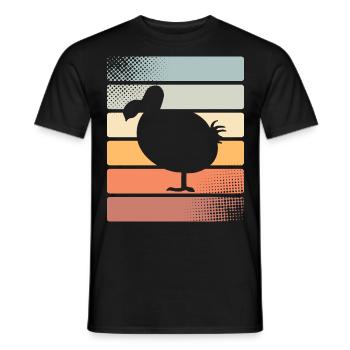 Dodo - Men's T-Shirt - black - Front - AI Model Male 178 light (178cm)