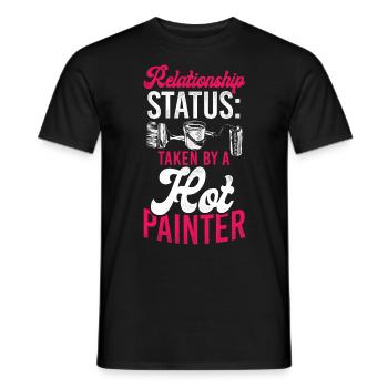 House Painter Decorator Girlfriend - Men's T-Shirt - black - Front - AI Model Male 178 light (178cm)