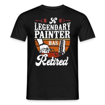 House Painter Decorator Retirement - Männer T-Shirt - Schwarz - Vorne - AI Model Male 178 light (178cm)