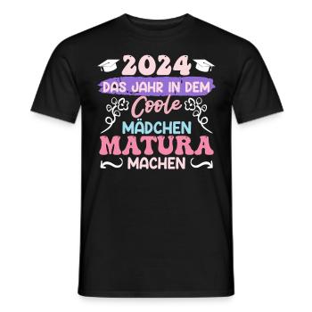 2024 : l’année où les filles cool sont diplômées - T-shirt homme - noir - Devant - AI Model Male 178 light (178cm)