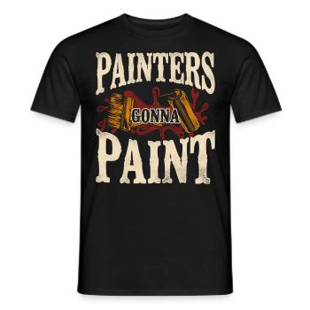 House Painter Decorator Pun - Männer T-Shirt - Schwarz - Vorne - AI Model Male 178 light (178cm)