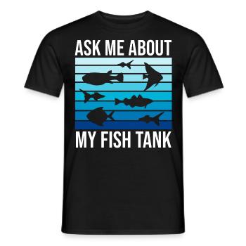 Lustiger Aquarienliebhaber sagt Zitat des Aquarienbesitzers - Männer T-Shirt - Schwarz - Vorne - AI Model Male 178 light (178cm)