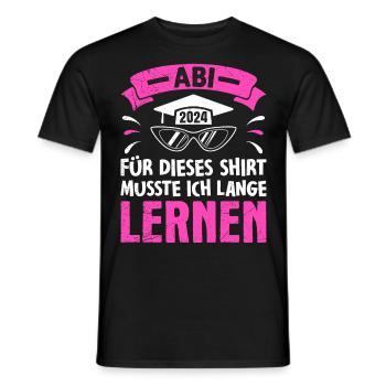 ABI 2024 ABITUR Pour cette chemise Abi graduation - T-shirt homme - noir - Devant - AI Model Male 178 light (178cm)