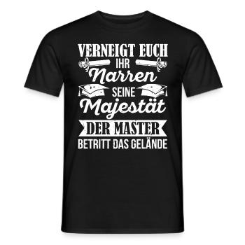 Maître, inclinez-vous, imbéciles, Sa Majesté le - T-shirt homme - noir - Devant - AI Model Male 178 light (178cm)