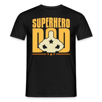 superhero dad - Männer T-Shirt - Schwarz - Vorne - AI Model Male 178 light (178cm)