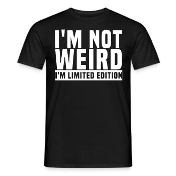 Je ne suis pas Weir I Am Édition limitée - T-shirt homme - noir - Devant - AI Model Male 178 light (178cm)
