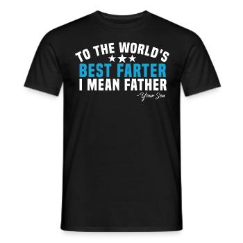 best father - Männer T-Shirt - Schwarz - Vorne - AI Model Male 178 light (178cm)
