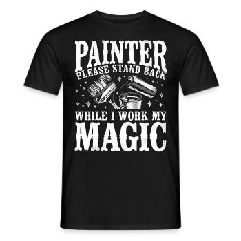 House Painter Decorator Painter - Men's T-Shirt - black - Front - AI Model Male 178 light (178cm)