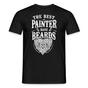 House Painter Decorator Beard The - Männer T-Shirt - Schwarz - Vorne - AI Model Male 178 light (178cm)