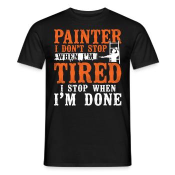 House Painter Decorator Painter I - Men's T-Shirt - black - Front - AI Model Male 178 light (178cm)