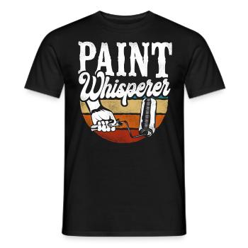 House Painter Decorator The Paint - Männer T-Shirt - Schwarz - Vorne - AI Model Male 178 light (178cm)