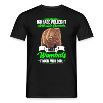 Wombat est mon ami wombat marsupial - T-shirt homme - noir - Devant - AI Model Male 178 light (178cm)