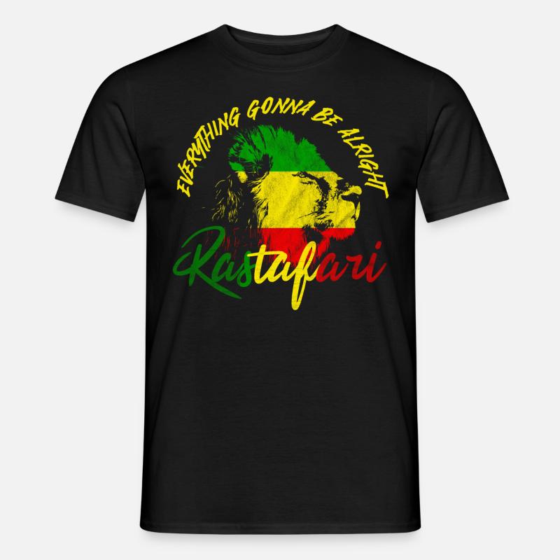 rastafari - Männer T-Shirt - Schwarz