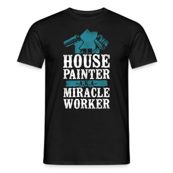 House Painter Decorator House - Männer T-Shirt - Schwarz - Vorne - AI Model Male 178 light (178cm)