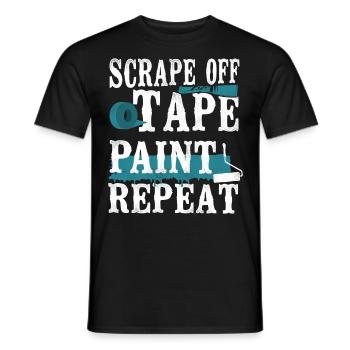 House Painter Decorator Scrape Off - Männer T-Shirt - Schwarz - Vorne - AI Model Male 178 light (178cm)