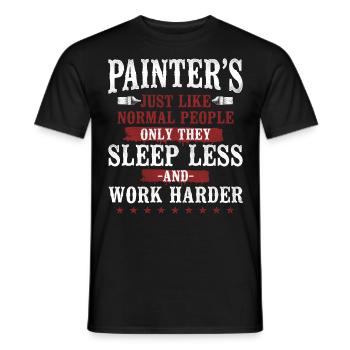 House Painter Decorator Painters - Men's T-Shirt - black - Front - AI Model Male 178 light (178cm)