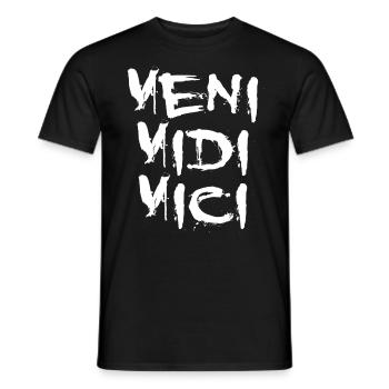Veni Vidi Vici Ultras Antique Rome Empire - T-shirt homme - noir - Devant - AI Model Male 178 light (178cm)