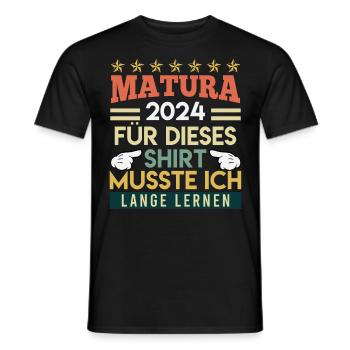 Matura 2024 Pour cette chemise Maturantin Lustiges - T-shirt homme - noir - Devant - AI Model Male 178 light (178cm)