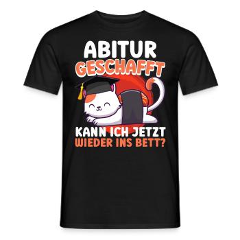 Les diplômés du secondaire ont passé mes A-levels drôle - T-shirt homme - noir - Devant - AI Model Male 178 light (178cm)