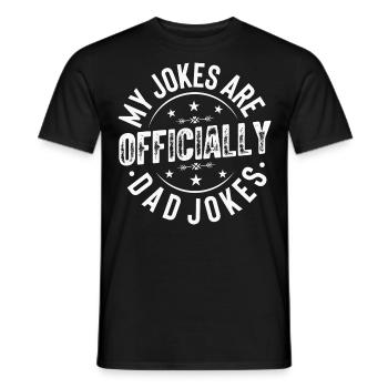 Dad Fathers Day Daddy Papa Funny Father´s Day - Men's T-Shirt - black - Front - AI Model Male 178 light (178cm)