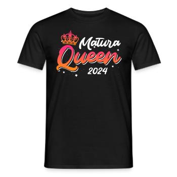 Matura Queen 2024 High School Graduation - Men's T-Shirt - black - Front - AI Model Male 178 light (178cm)