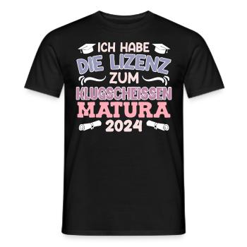 Licence Maturantin à Clever-Ass Matura - T-shirt homme - noir - Devant - AI Model Male 178 light (178cm)
