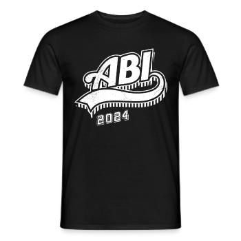 Abi 2024 Certificat de fin d’études secondaires de l’Abitur Diplômés du secondaire - T-shirt homme - noir - Devant - AI Model Male 178 light (178cm)