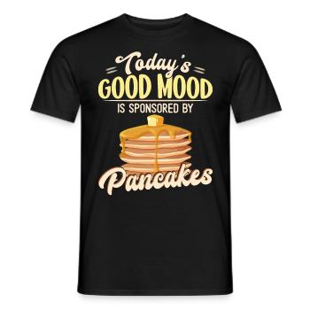 Pancake Lover Kids Today's Good - Männer T-Shirt - Schwarz - Vorne - AI Model Male 178 light (178cm)
