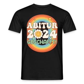Abitur 2024 ABI Terminé Obtention du diplôme d’Abitur - T-shirt homme - noir - Devant - AI Model Male 178 light (178cm)