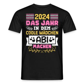 2024 The Year Cool Girls Graduate from High School - Men's T-Shirt - black - Front - AI Model Male 178 light (178cm)