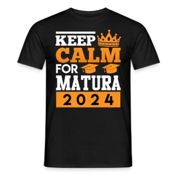 Maturant Keep Calm pour Matura 2024 Matura - T-shirt homme - noir - Devant - AI Model Male 178 light (178cm)