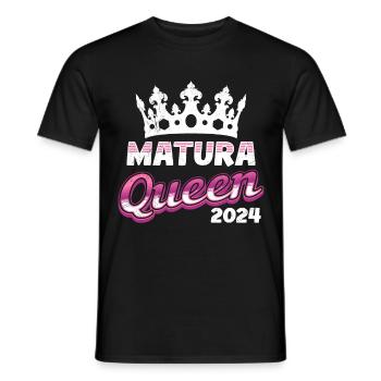 Matura Queen 2024 High School Graduation - Men's T-Shirt - black - Front - AI Model Male 178 light (178cm)