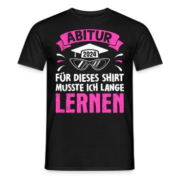 Pour cette chemise, j’ai dû apprendre - T-shirt homme - noir - Devant - AI Model Male 178 light (178cm)