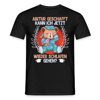 Je peux retourner me coucher Abi - T-shirt homme - noir - Devant - AI Model Male 178 light (178cm)