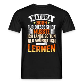 Matura 2024 Pour cette chemise Maturianten Funny - T-shirt homme - noir - Devant - AI Model Male 178 light (178cm)