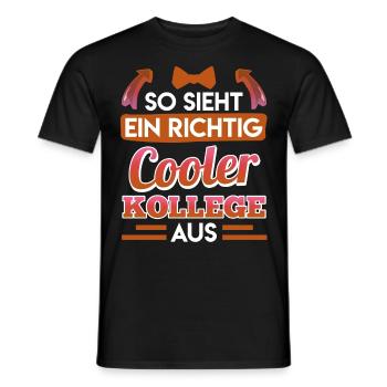 Office Voici à quoi ressemble un collègue vraiment cool - T-shirt homme - noir - Devant - AI Model Male 178 light (178cm)