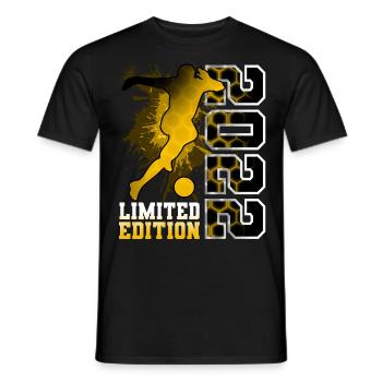 2022 Year of Birth Birthday Football - Men's T-Shirt - black - Front - AI Model Male 178 light (178cm)