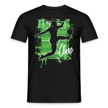 Footballer Soccer 1st Birthday - Men's T-Shirt - black - Front - AI Model Male 178 light (178cm)