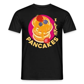 Amoureux des crêpes Les enfants J’aime les crêpes - T-shirt homme - noir - Devant - AI Model Male 178 light (178cm)