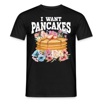 Amoureux des crêpes Les enfants je veux des crêpes - T-shirt homme - noir - Devant - AI Model Male 178 light (178cm)
