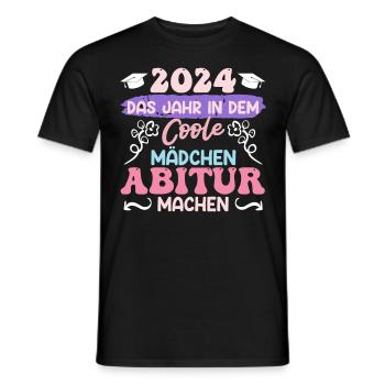 2024 The Year Cool Girls Graduate from High School - Men's T-Shirt - black - Front - AI Model Male 178 light (178cm)
