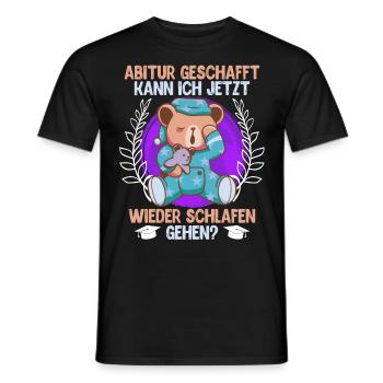 Je peux retourner me coucher Abi - T-shirt homme - noir - Devant - AI Model Male 178 light (178cm)