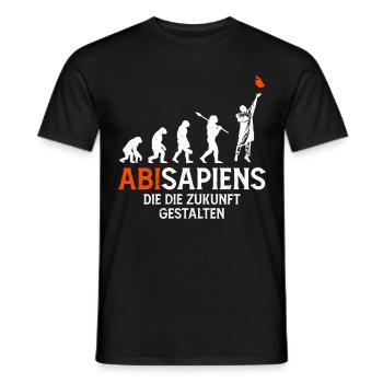 High School Graduates ABISAPIENS Shaping the Future - Men's T-Shirt - black - Front - AI Model Male 178 light (178cm)