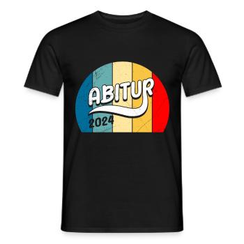 Abitur 2024 ABI Terminé Obtention du diplôme d’Abitur - T-shirt homme - noir - Devant - AI Model Male 178 light (178cm)