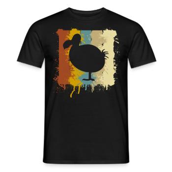 Dodo - Men's T-Shirt - black - Front - AI Model Male 178 light (178cm)