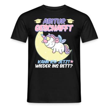 Je peux retourner me coucher - T-shirt homme - noir - Devant - AI Model Male 178 light (178cm)