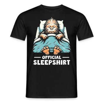 Official Sleepshirt - Männer T-Shirt - Schwarz - Vorne - AI Model Male 178 light (178cm)