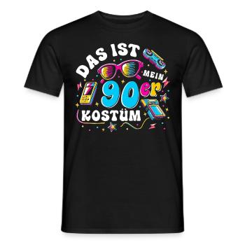 C’est mon costume des années 90 - T-shirt homme - noir - Devant - AI Model Male 178 light (178cm)