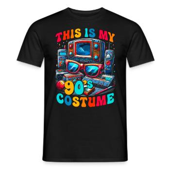 Das ist mein 90er Kostüm - Männer T-Shirt - Schwarz - Vorne - AI Model Male 178 light (178cm)